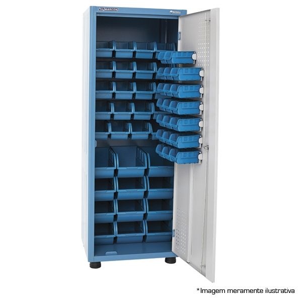 Armário industrial porta componentes p/ 52 caixas BIN - BANCADAS DE