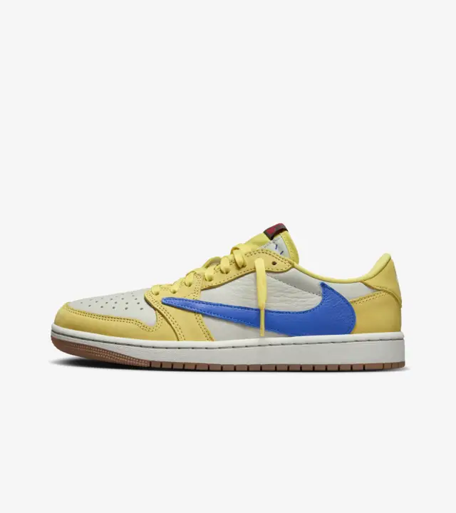 Tênis Travis Scott x Air Jordan 1 Low Og Canary Amarelo - LK