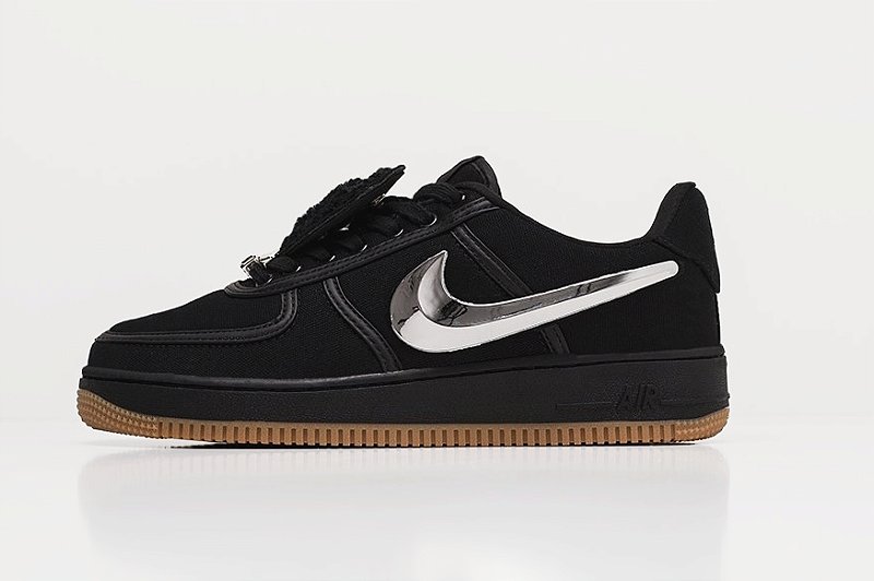 Tênis Nike Air Force 1 Travis Scott Black Custom - R store