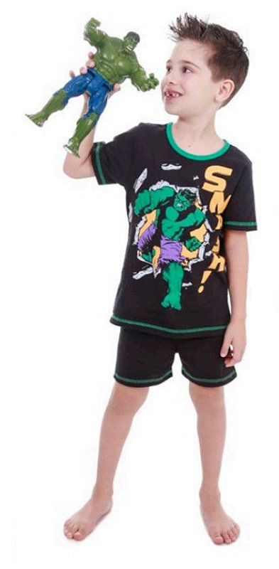 Pijama Infantil Incrível Hulk - Avengers - Preto e Verde - AmoPersonagem