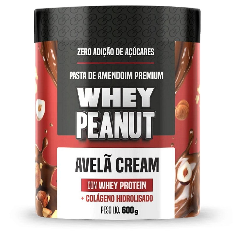 Pasta De Amendoim Premium Avelã Cream 600g - Whey Peanut