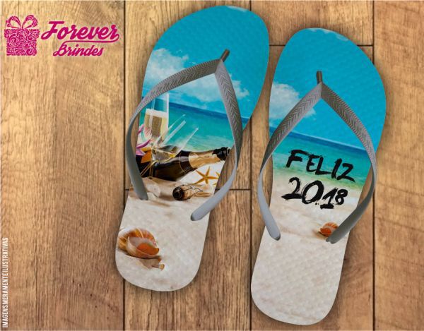 chinelo havaianas ano novo 2018