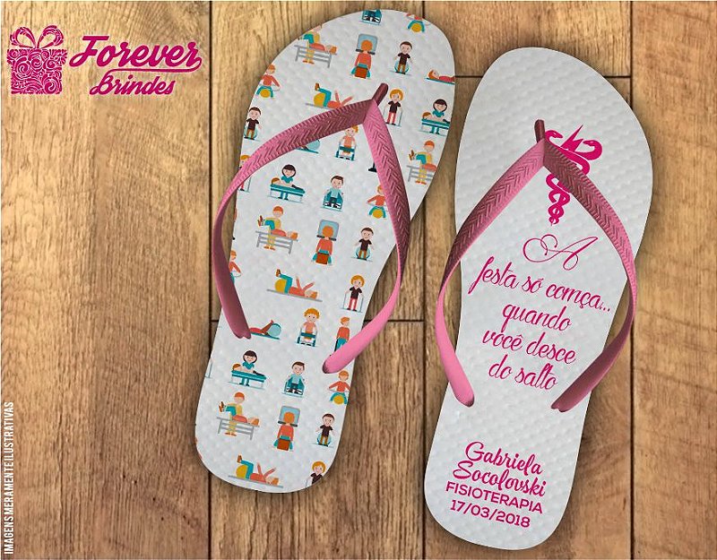 Chinelo Formatura Fisioterapia - FOREVER BRINDES