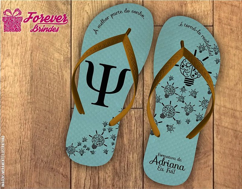Chinelo Formatura Psicologia - FOREVER BRINDES