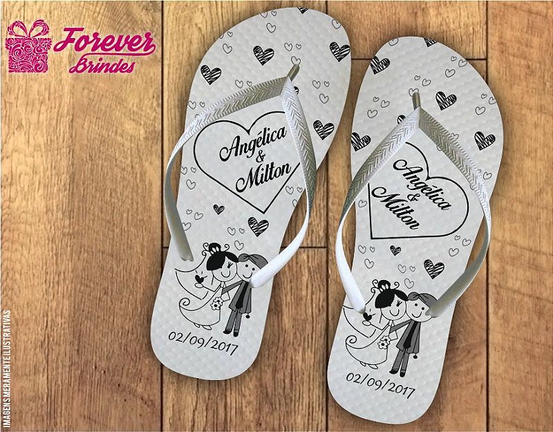 chinelo casamento mil amores FOREVER BRINDES