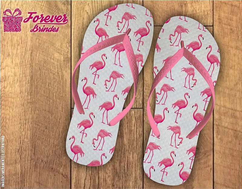Chinelo Personalizado Flamingo - FOREVER BRINDES