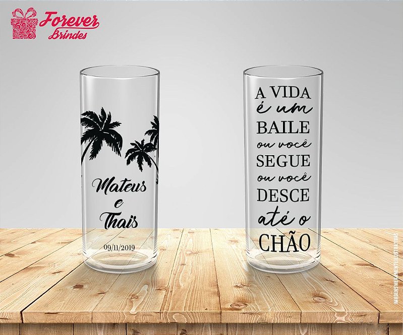 Copo Long Drink Personalizado De Aniversário - FOREVER BRINDES