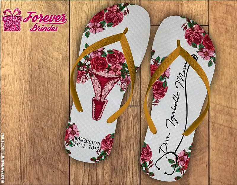 Chinelo feminino personalizado Clearance