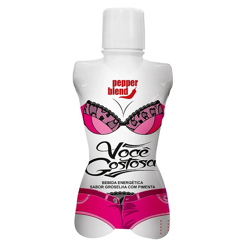 Você Gostosa Bebida Energética Sabor Groselha Com Pimenta 50ml Pepper Blend Sex Shop Loja Fetiches 4548