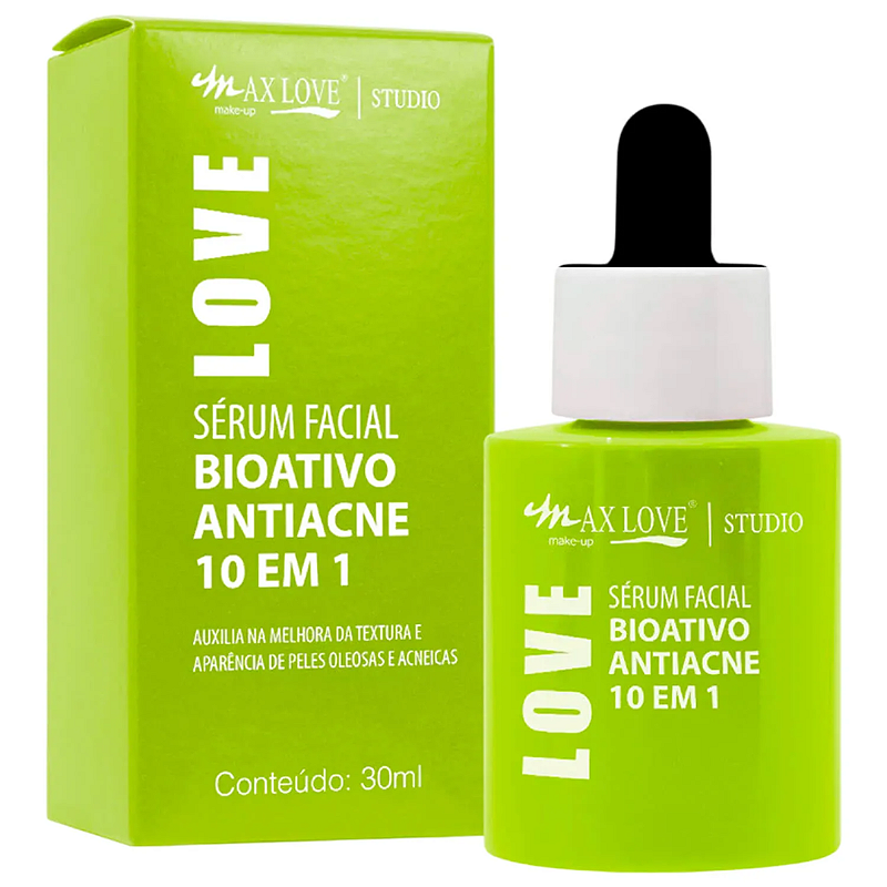 Sérum Facial Bioativo Antiacne 10 em 1 Max Love ML291 - Maquiagem