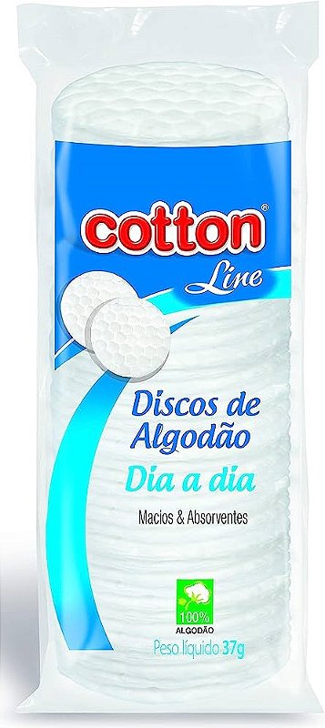 Discos De Algodão Cotton Line Dia A Dia 37g - ALONG NAILS STORE