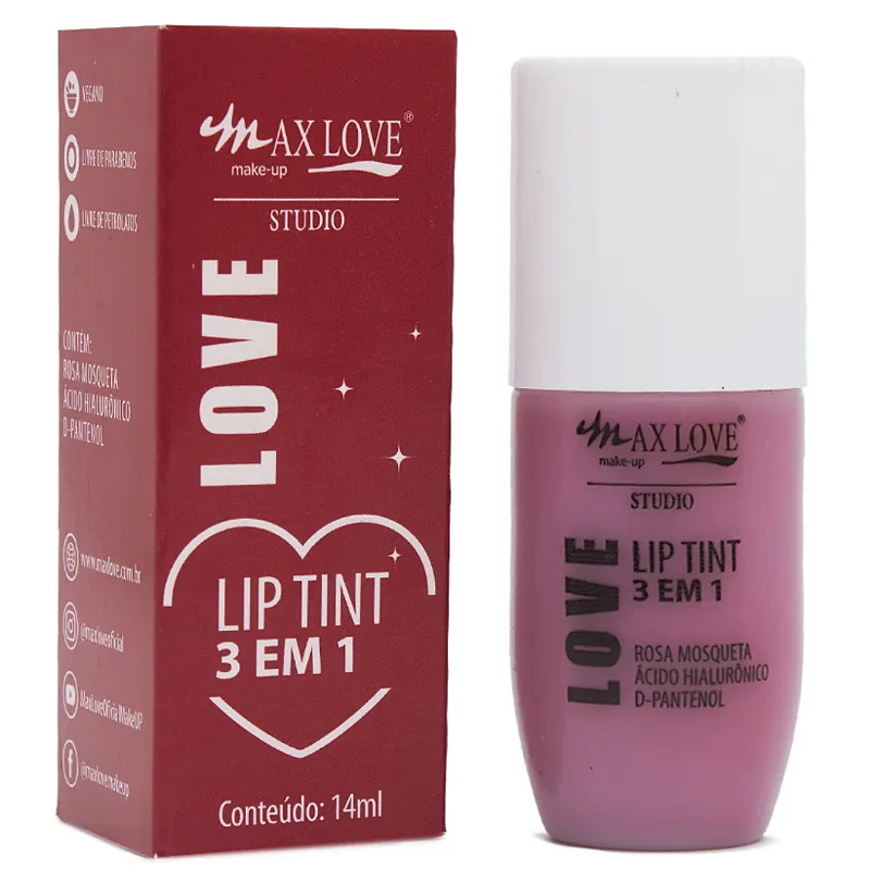 Lip Tint 3 em 1 Max Love Cor 513 ML346 - Maquiagem Atacado