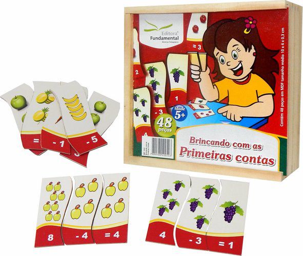 Brincando com as Primeiras Contas - 48 peças - Planeta Pedagógico