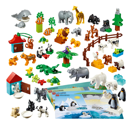 Lego Education Conjunto Incremental Animais com 91 pe as Original Educa o Infantil