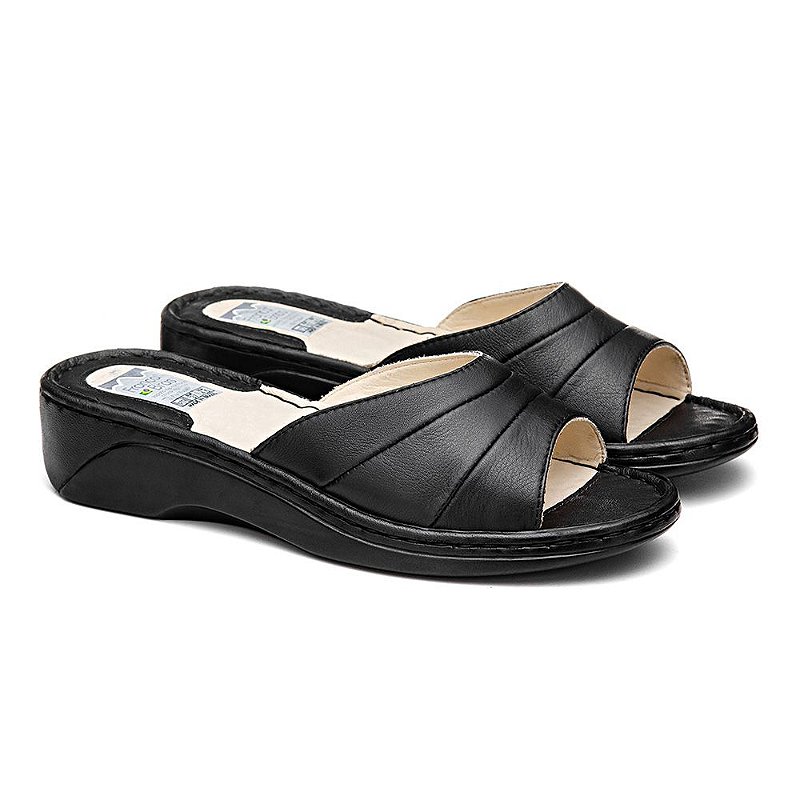 Sandalias Para Quem Tem Problema De Coluna SANDÁLIA FEMININA ORTOPÉDICA EM COURO LEGÍTIMO CONFORTO MARCA FRANCA B