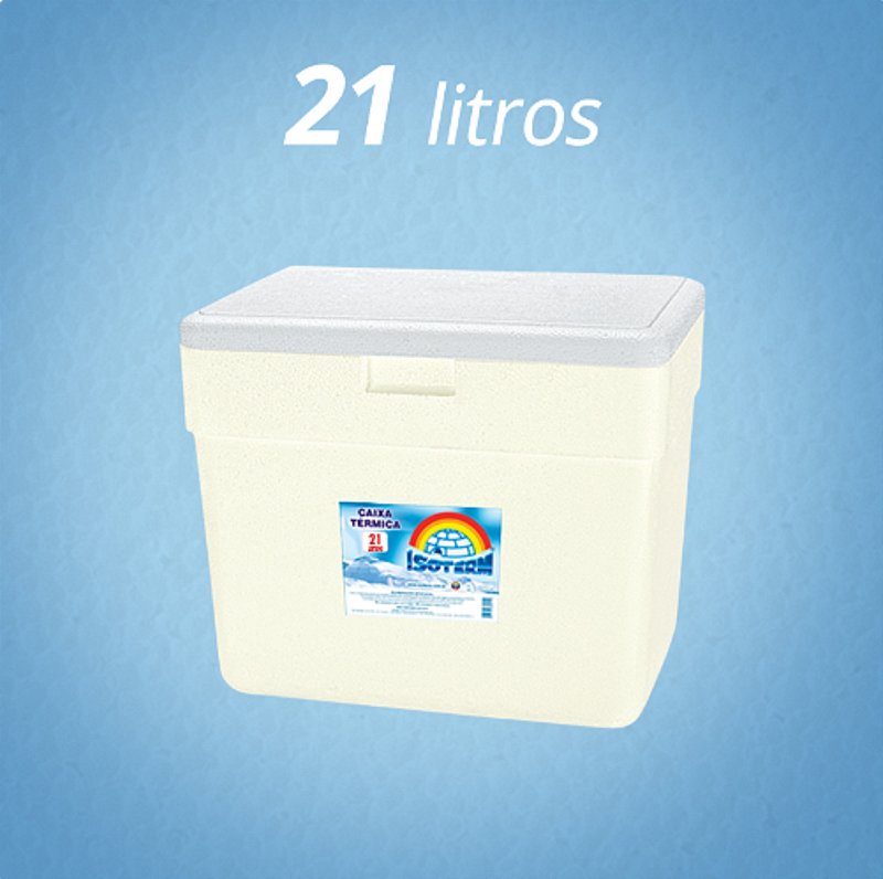 Caixa Isopor Termica Isoterm 021L - Limaplast Embalagens