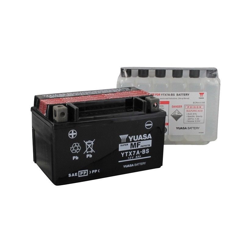 Bateria Yuasa YTX7A-BS Future XLR 125 Burgman 125 Kymco 125 Ninja