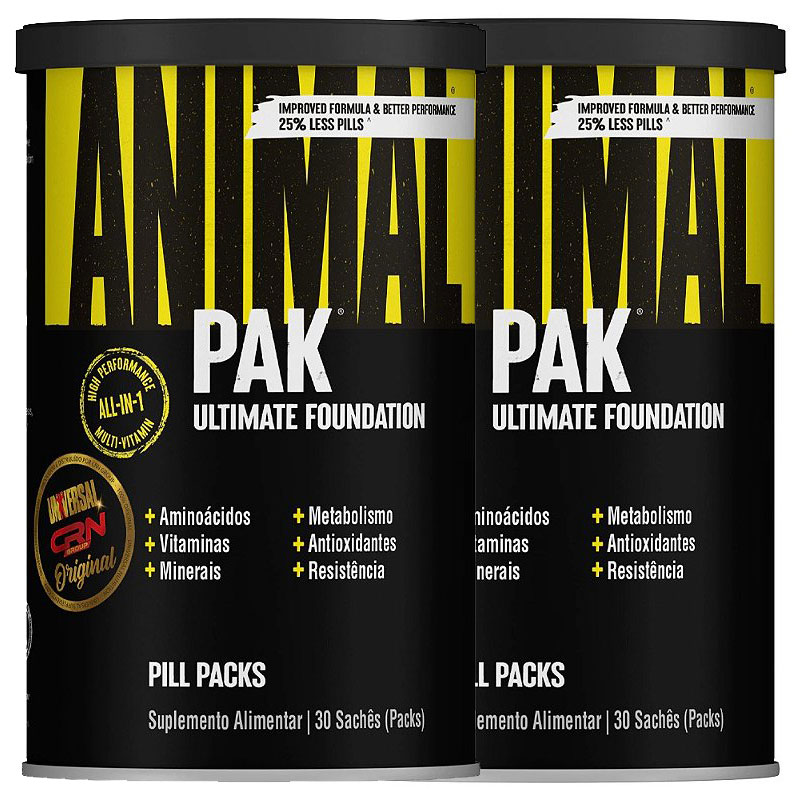ユニバーサルニュートリション アニマルパック animal pak 2点セット COMBO ANIMAL PAK 2 LATAS DE 30 PACKS - UNIVERSAL NUTRITION