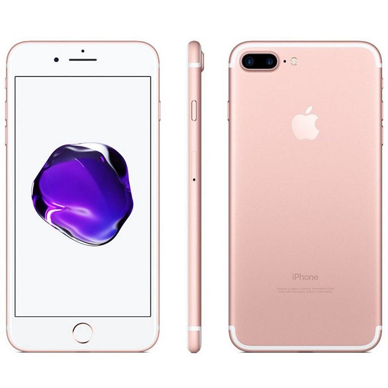 iPhone 7 Plus 128gb Rosa SemiNovo de Vitrine iSeven Store