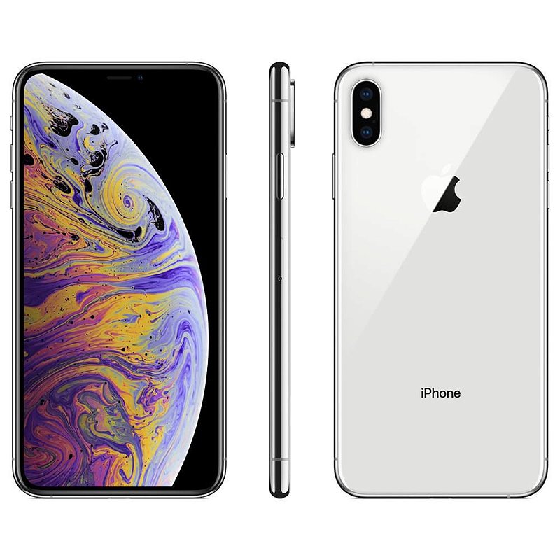 iPhone xs Max 64gb Prata SemiNovo de Vitrine iSeven Store