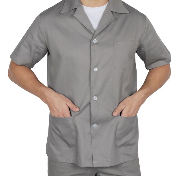uniforme em brim