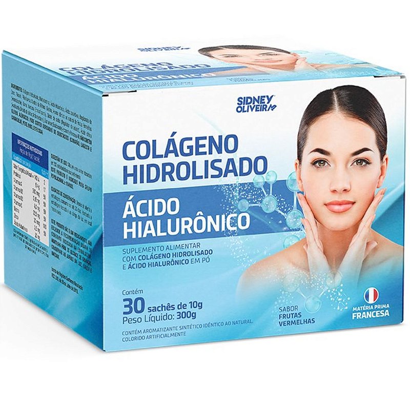 COLÁGENO HIDROLISADO ÁCIDO HIALURÔNICO 30 SACHES