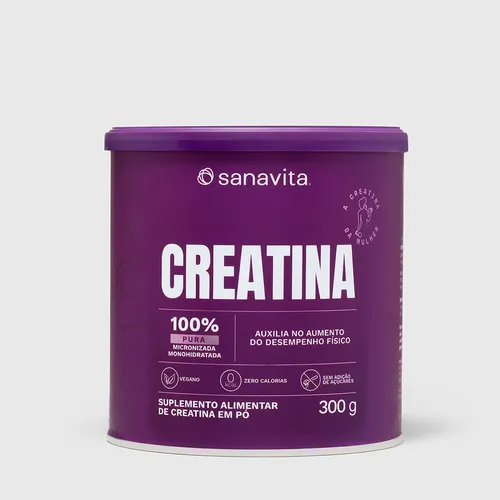 PAI - Creatina 100% Pura Monohidratada Sanavita 300g Sem Sabor #4105026143