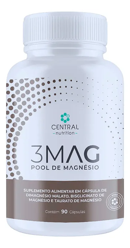 3mag Pool Magnésio Central Nutrition Bom Sono Ossos Fortes