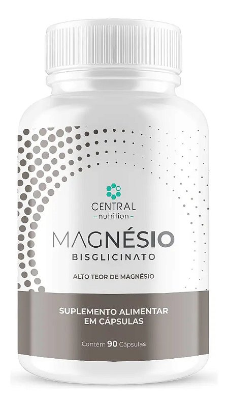 Magnesio Bisglicinato Suplemento Central Nutrition 90 Capsulas Sem Sabor