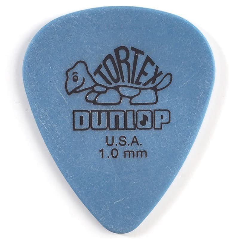 1 Palheta DUNLOP Tortex 1.0 mm Standard guitarra 418r azul - Music