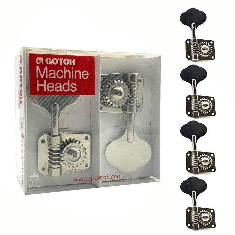 Tarraxa baixo GOTOH GB10L 4 cordas em linha 4L GB-10 - Music
