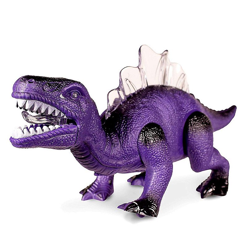 Dinossauro de Brinquedo Elétrico Bate E Volta Com Som E Luz De LED - Chic  Outlet - Economize com estilo!