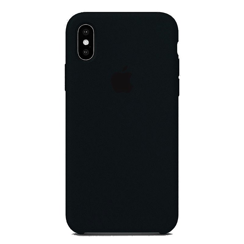 Capa Iphone X Silicone Case Apple Preto Chic Outlet Economize com