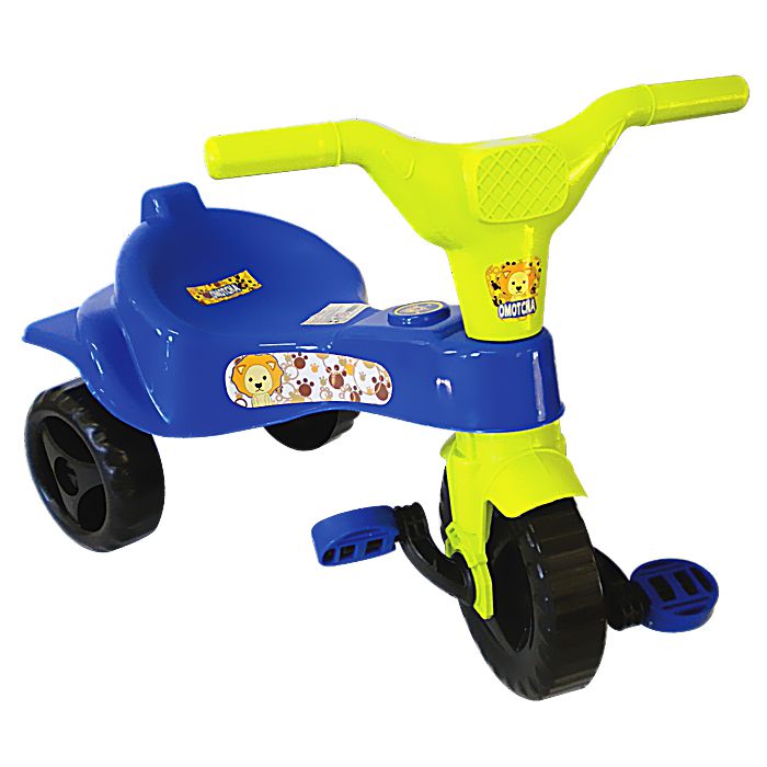 Triciclo Motoca Velotrol Tico Tico Infantil Azul Omotcha - Chic