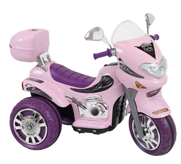 Mini Veiculo Moto Infantil Sprint Turbo 12v Rosa Biemme