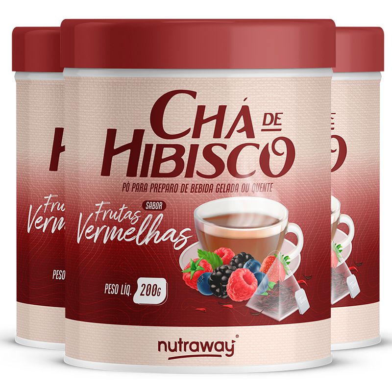 Kit Chá De Hibisco Frutas Vermelhas Nutraway g Edin