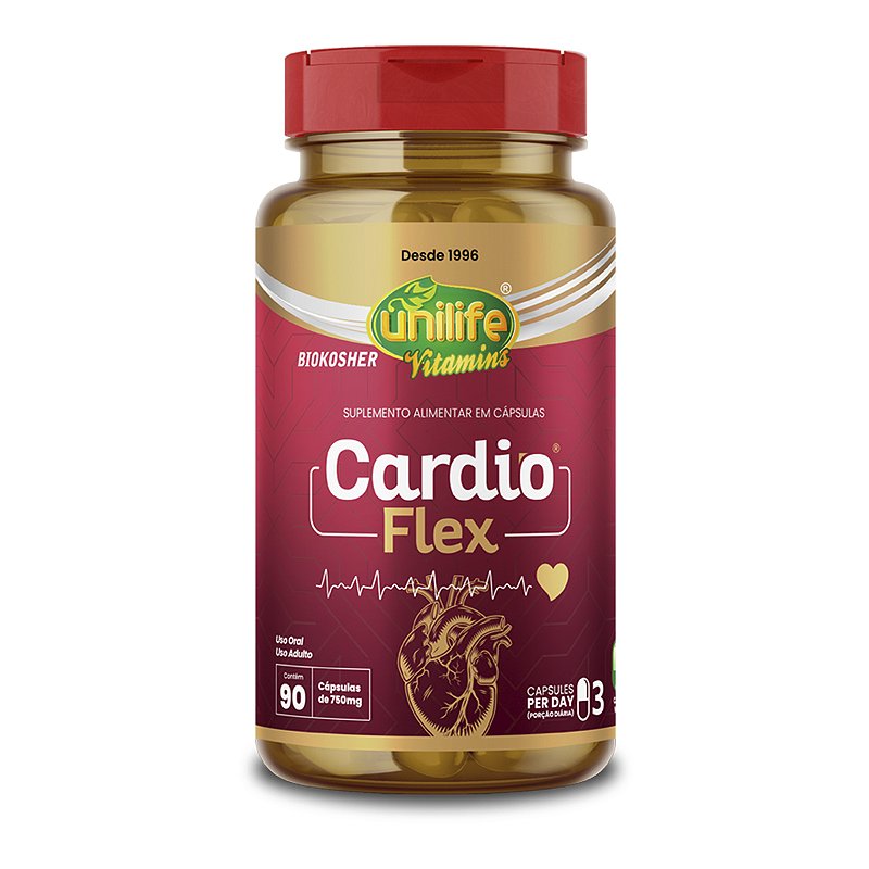 Cardio Flex Unilife 90 Cápsulas 750mg - Edin
