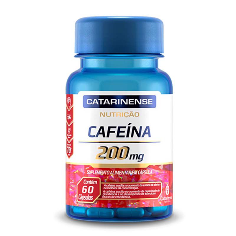 Cafeína 200mg Catarinense Pharma 60 cápsulas - Edin