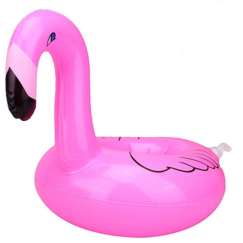 Porta copo inflavel flamingo