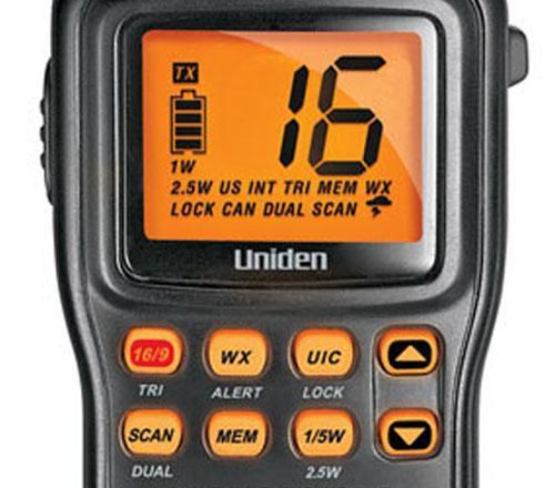 Ricetrasmittente Marina VHF Portatile Uniden MHS75 – Subacquea JIS8, Batteria Li-ion, Canali Meteo NOAA, Potenza 5W, Impermeabile