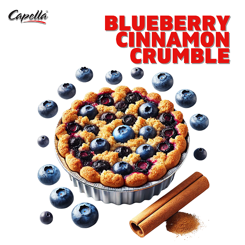 Blueberry Cinnamon Crumble CAP ESSÊNCIAS ALIMENTÍCIAS