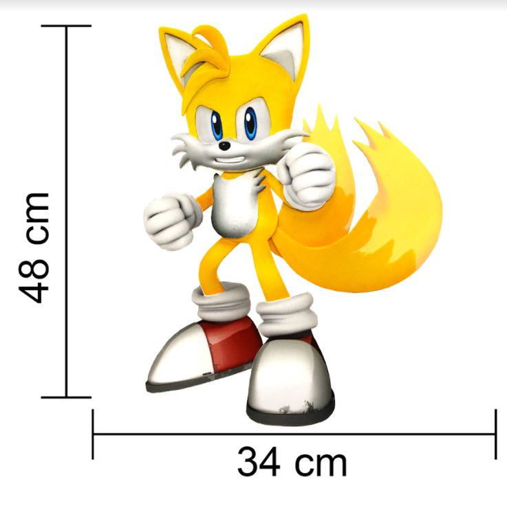 Personagem amarelo do sonic