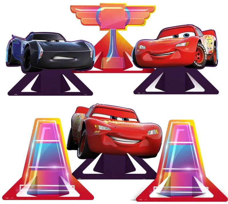 Disney mcqueen lightning carros decoração do bolo topper
