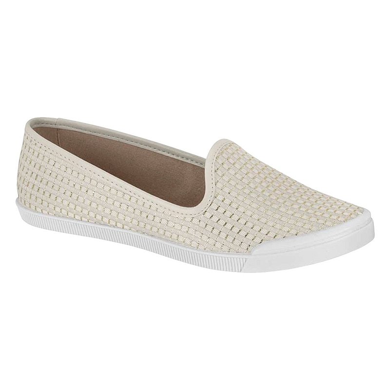 Sapatilha Feminina Casual Moleca Conforto Tênis Branco Off Amo