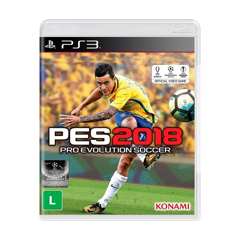 Jogo Pro Evolution Soccer 2018 (PES 2018) - PS3 - Distribuidora de Jogos