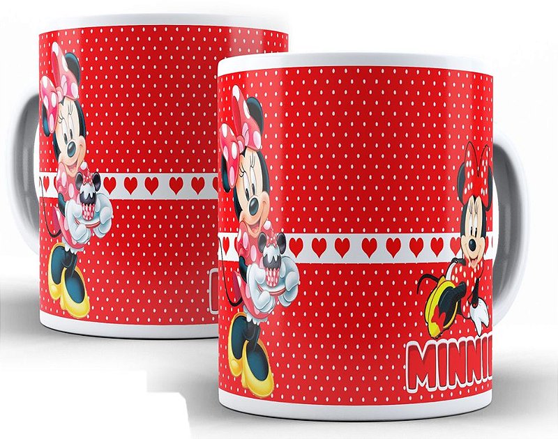 Caneca de Cerâmica - Minnie Vermelha