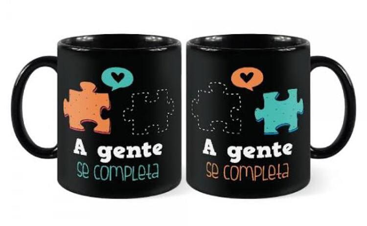Caneca de Cerâmica - A gente se Completa