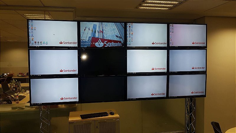 suporte para video wall 4x3