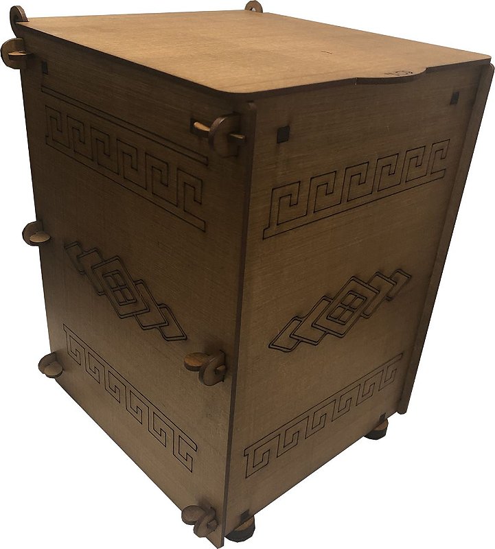 Lixeira Para Banheiro Cesto Lixo 10litros Madeira Mdf