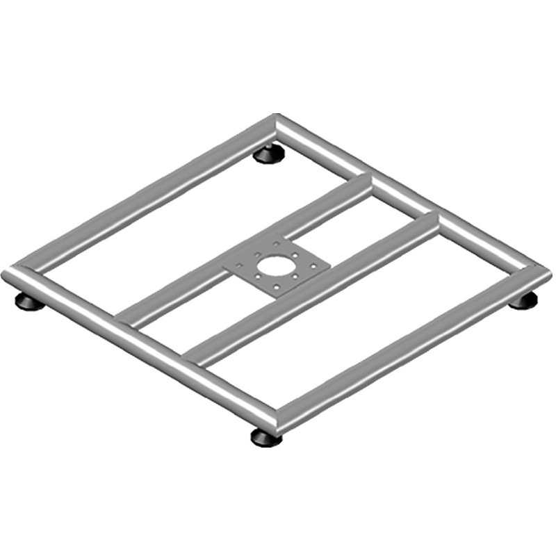 Base 60x60 para boxtruss q15 com pé nivelador